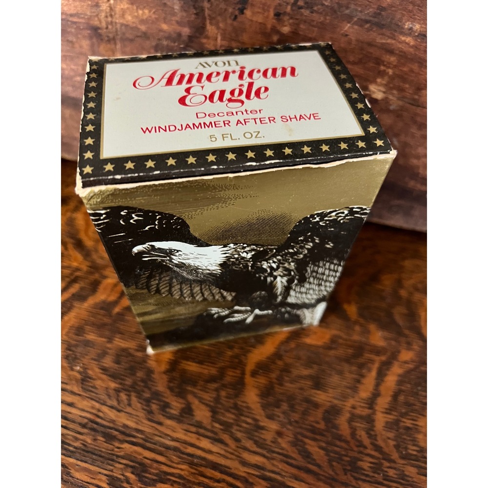 VTG NOS Avon American Eagle Decanter Windjammer Oland After Shave 5oz FULL Box